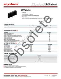 MPF480D4 Datasheet Cover