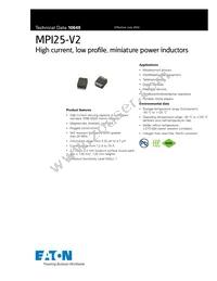 MPI2512V2-4R7-R Datasheet Cover
