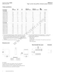 MPI2512V2-4R7-R Datasheet Page 2