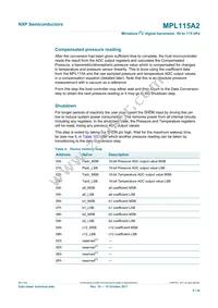 MPL115A2T2 Datasheet Page 6