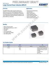 MPLCV0654L220 Datasheet Cover