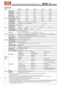 MPM-15-24 Datasheet Page 2