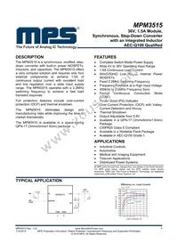 MPM3515GQVE-AEC1-P Datasheet Cover