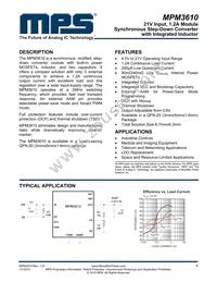 MPM3610GQV-Z Datasheet Cover