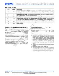 MPM3811GG-P Datasheet Page 3