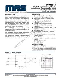 MPM6010GQVE-AEC1-P Datasheet Cover