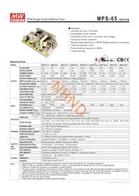 MPS-65-7.5 Datasheet Cover