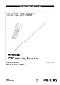 MPS3906,126 Cover
