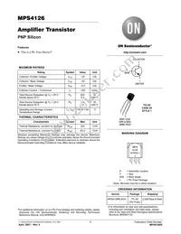 MPS4126RLRAG Datasheet Cover