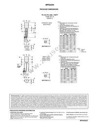 MPS4250G Datasheet Page 3
