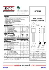 MPSA05-AP Datasheet Cover