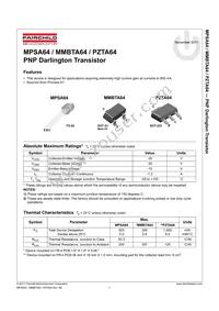 MPSA64_D75Z Datasheet Page 2