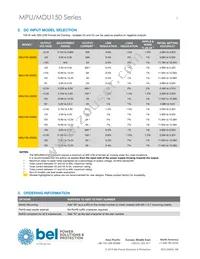 MPU150-3300G Datasheet Page 3