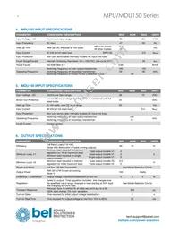 MPU150-3300G Datasheet Page 4