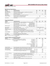 MPU150-4350 Datasheet Page 3