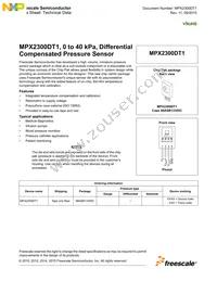 MPX2301DT1 Datasheet Cover