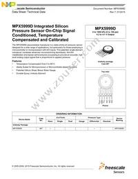 MPX5999D Datasheet Cover