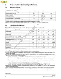 MPXH6250A6T1 Datasheet Page 4