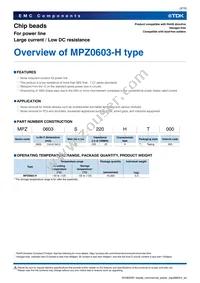 MPZ0603S330HT000 Datasheet Page 3