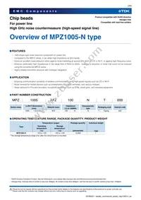 MPZ1005AFZ100NT000 Datasheet Page 3