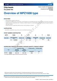 MPZ1608S221ATD25 Datasheet Page 3