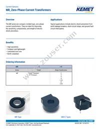 MR-1-P5 Datasheet Cover