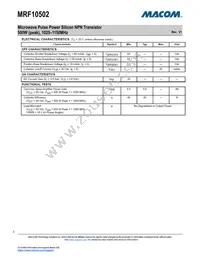 MRF10502 Datasheet Page 2