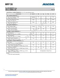 MRF136 Datasheet Page 2