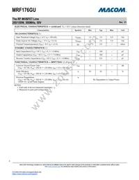 MRF176GV Datasheet Page 2