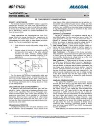 MRF176GV Datasheet Page 10