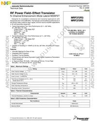 MRF372R3 Datasheet Cover