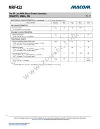 MRF422 Datasheet Page 2