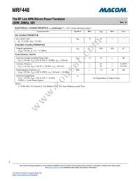 MRF448 Datasheet Page 2