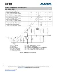 MRF454 Datasheet Page 2