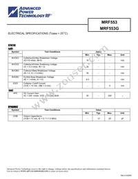 MRF553T Datasheet Page 2