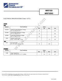 MRF559G Datasheet Page 2