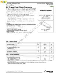 MRF5P21180HR6 Datasheet Cover