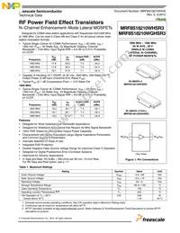 MRF8S18210WHSR5 Datasheet Cover