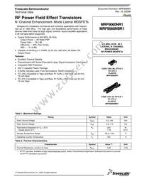 MRF9060NR1 Datasheet Cover