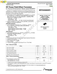 MRFE6S9060NR1 Datasheet Cover