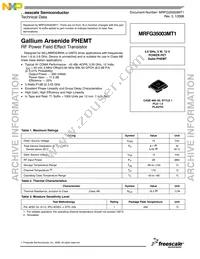 MRFG35003MT1 Datasheet Cover