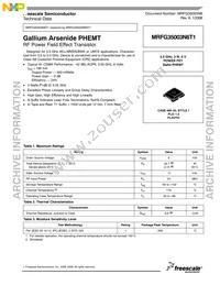 MRFG35003N6T1 Datasheet Cover