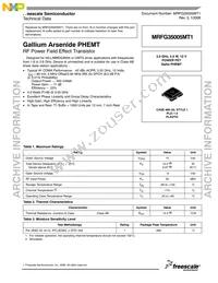 MRFG35005MT1 Datasheet Cover