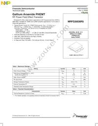 MRFG35030R5 Datasheet Cover