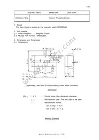 MRMS205A-001 Datasheet Cover