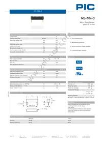 MS-104-3-2 Datasheet Cover