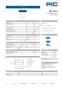 MS-105-3-1 Datasheet Cover