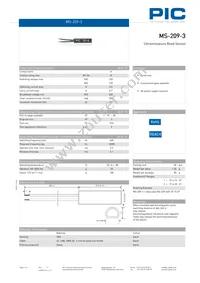 MS-209-3-1-0300 Datasheet Cover