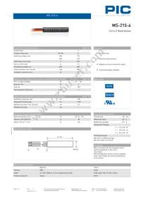 MS-215-4-4-0500 Datasheet Cover