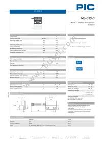 MS-313-3-1-0500 Datasheet Cover